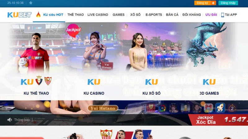 Hệ thống 4 sảnh cược chính mà nhà cái KU cung cấp cho người chơi