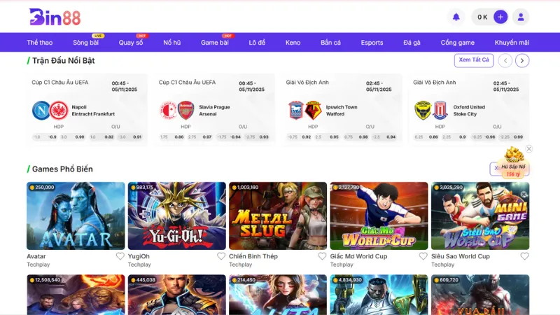 Ưu điểm nổi bật của nhà cái BIN88 giúp thu hút người chơi mỗi ngày