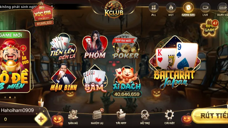Game bài đổi thưởng tại cổng game tập trung các tựa game Việt quen thuộc