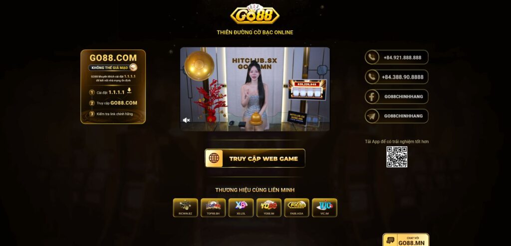 Giao diện Go88 chính hãng