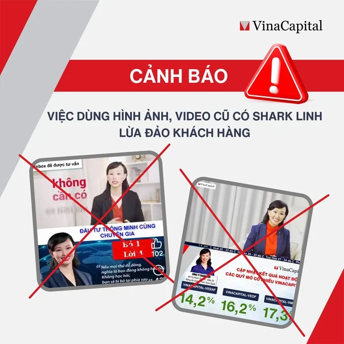Mạo danh Shark Linh và lợi dụng những hình ảnh hợp tác trong quá khứ để lôi kéo nhà đầu tư 